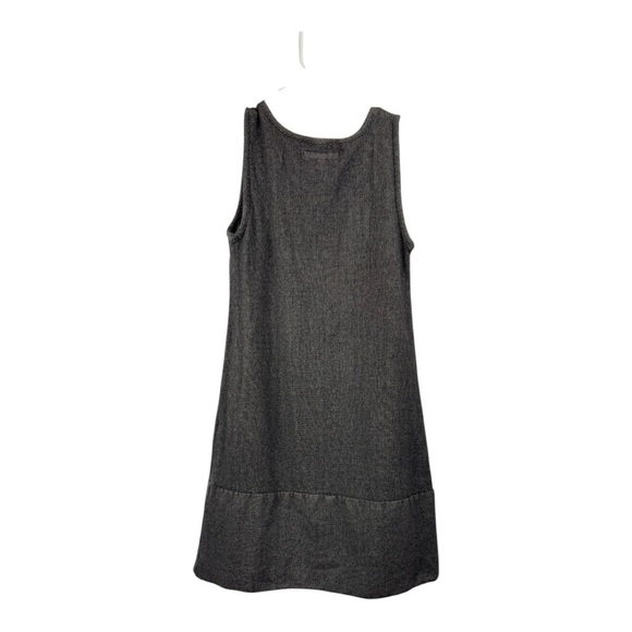 Flax Size P XS Wool Blend Gray Dress Gray Tweed Sleeveless Knee Length - Picture 2 of 6
